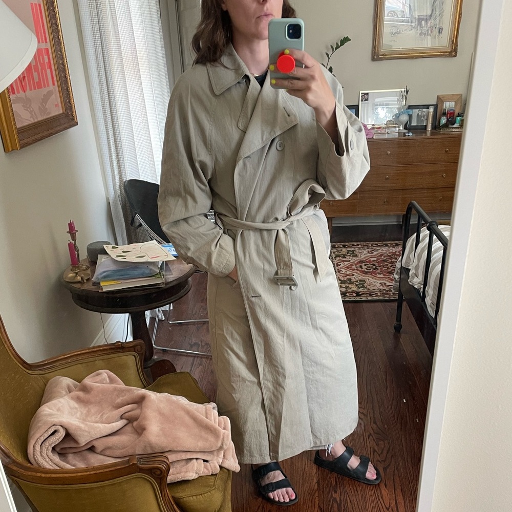 London Fog Double Breasted Classic Trench Fully Lined | SZ 6R